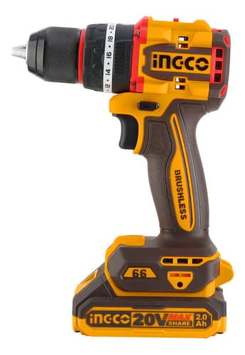 Atornillador Taladro Percutor 20v + 2 Baterías + Accesorios Naranja 0