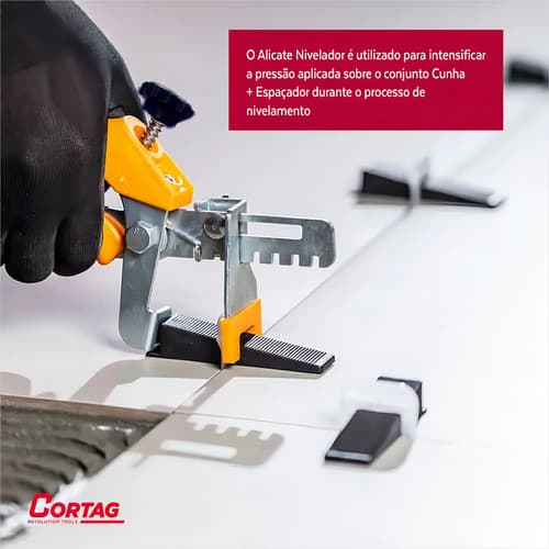 Pinza Alicate Nivelador De Cuñas Plasticas Piso Cortag