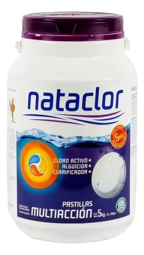 Cloro Activo Nataclor En Pastillas De 200grs Total 5 Kilos