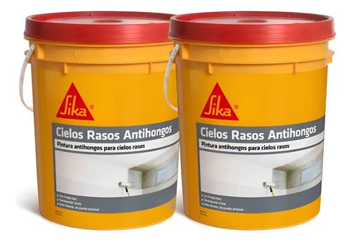 Pintura Cielos Rasos Antihongo Sika 20+20 Blanco