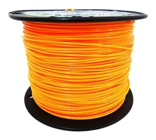 Hilo De Nailon Para Podar Césped Brasfort De 3 Mm X 1 Kg Naranja Amanecer