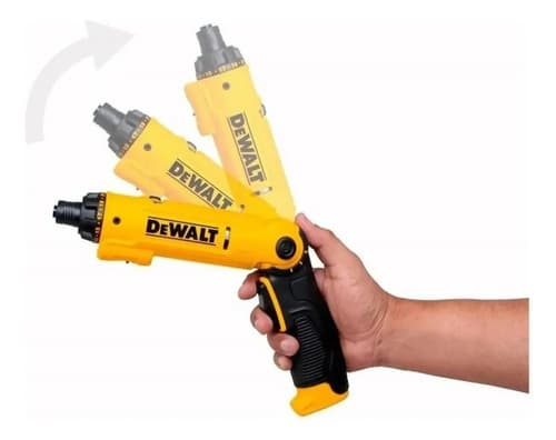 Kit Atornillador Pivot Dw 8v+45 + Puntas + Adaptador Maleta Amarillo 50hz/60hz