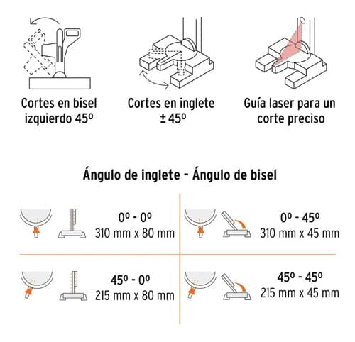 Sierra Ingleteadora Telescópica 10 , Truper 100770