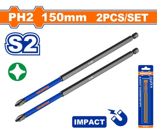 Set X2 Puntas De Destorn. Impacto Ph2 150mm S2 Wadfow