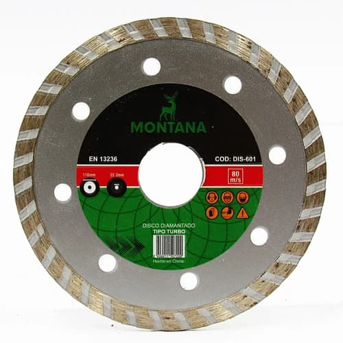 Disco Diamantado Turbo Montana 110x22.2mm Verde