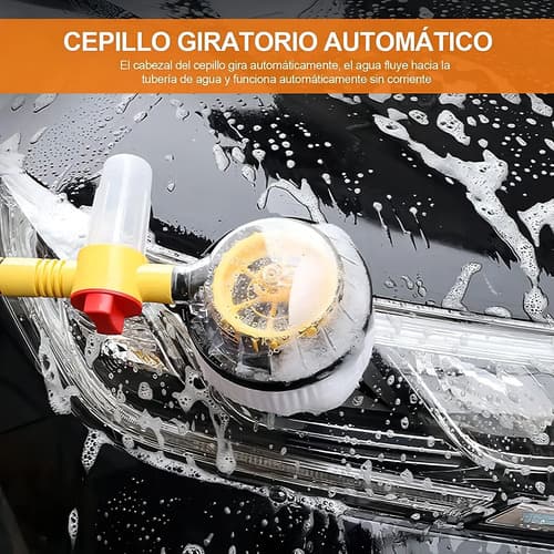 Cepillo Giratorio Para Lavado De Auto Con Esponja Redonda