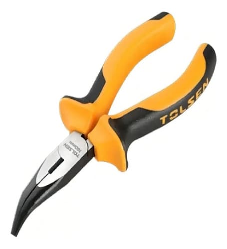 Pinza De Punta Media Caña Curva 6 PuLG. Tolsen (10023)