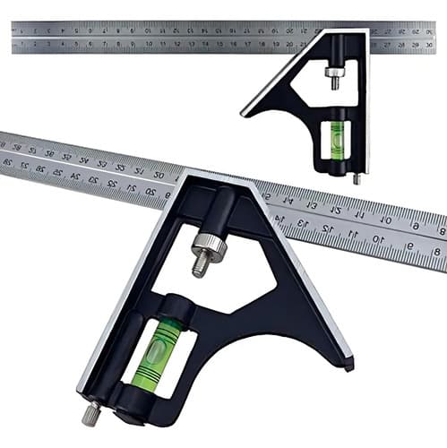 Escuadra 30cm Ajustable Con Nivel Kamasa Km-495