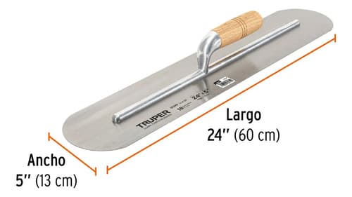 Llana De Base Redonda 61x13cm Mango Madera Truper