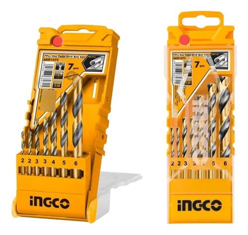 Set 7 Mechas Metal Ingco Akd1075
