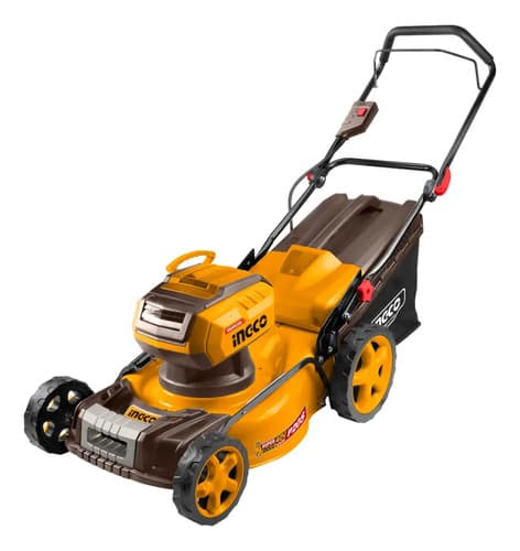 Corta Cesped 18 Bateria 20v + 2 Bat 5.0ah + Car Ingco Amarillo