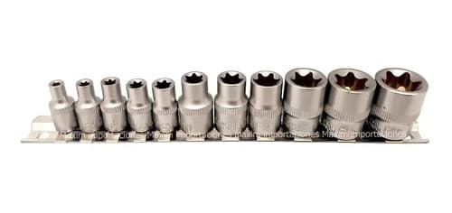 Dados Tubos Torx Hembra Enc. 1/4 Y 3/8 - Eurotech