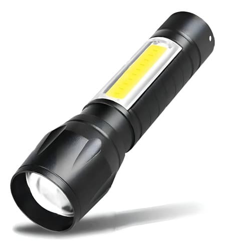 Mini Linterna Led Recargable Camping Foco Ajustable Con Zoom Color De La Luz Blanca