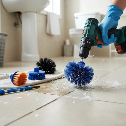 Set X 11 Cepillos Para Taladro Wadfow Wnd5403 Azul