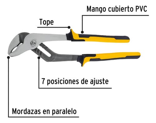 Alicate Pico Loro 12'' Con 7 Posiciones Pretul