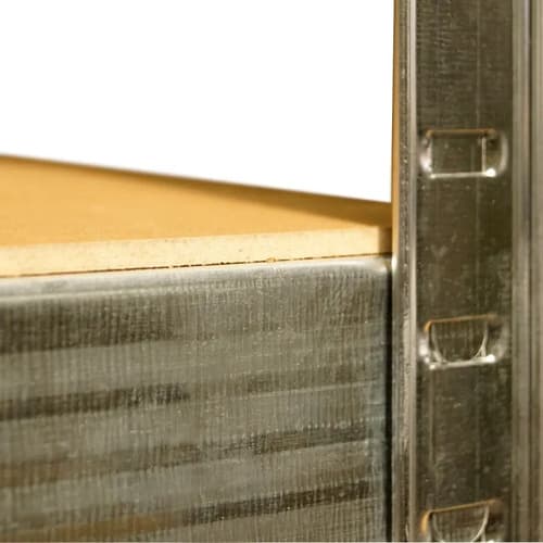 Estantería Metálica Estantes En Mdf - Para 120kg 180x90x40cm Color Metal Y Madera