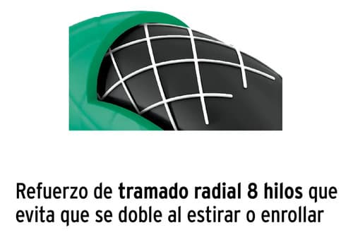 Manguera Para Jardín De Pvc 10 M X 1/2  Con Pistola De Riego Verde Verde Claro