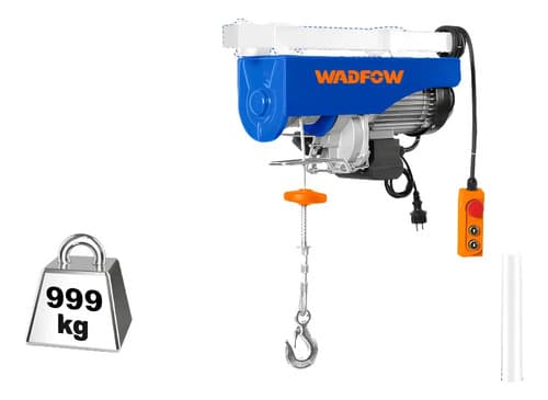 Aparejo Electrico 1000kg 500kg 18mt 1600w Wadfow Weth1a02 Azul