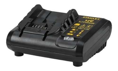 Taladro Percutor Atornillador Inalámbrico De 10mm Stanley Sch12s2k + Accesorio Con Maletín De Transporte Amarillo