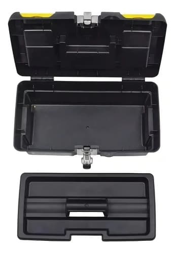 Caja De Herramientas Stanley 16013 Plástico 16 Cierre Metal Negro