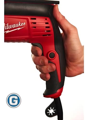 Taladro Percutor 13 Mm Atornillador Milwaukee 680w Sim Bosch Frecuencia 50 Hz Color Rojo Y Negro Rojo/negro