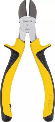 Alicate Pro Corte Diagonal 6'' 150mm - Stanley 84-054 Amarillo