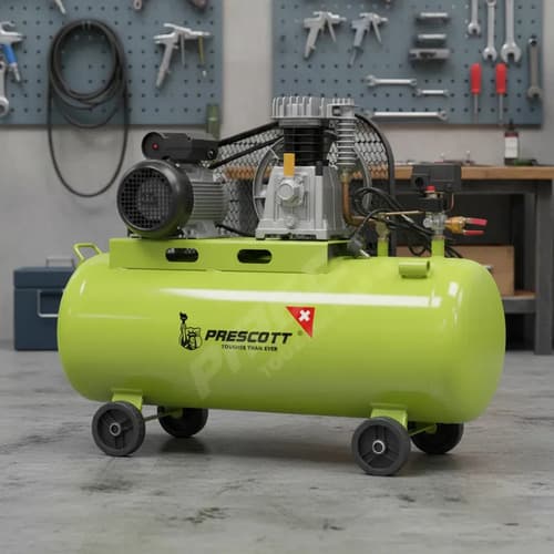 Compresor De Aire Pcraft Prescott 200 Lt 2 Hp Electrico Verde 50 Monofásica