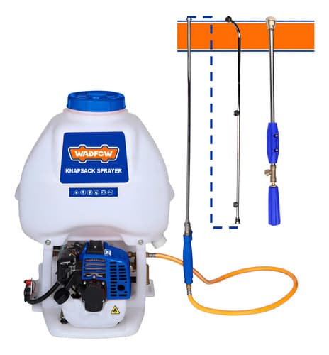Moto Pulverizador Fumigador Mochila 25.4cc 25l Wadfow Azul