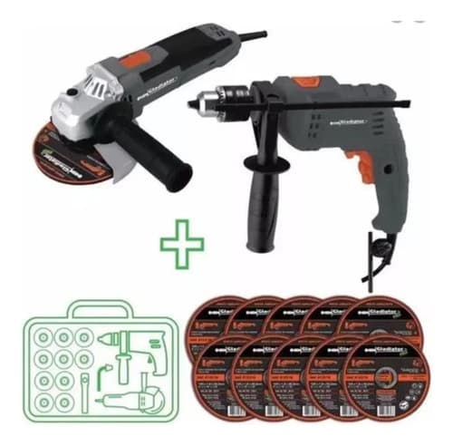 Kit De Herramientas Eléctricas Gladiator Tp413/6/220-aa415/2/220k Piezas