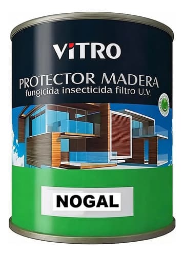 Protector De Madera 4l Uso Interior Exterior Vitro Nogal Satinado