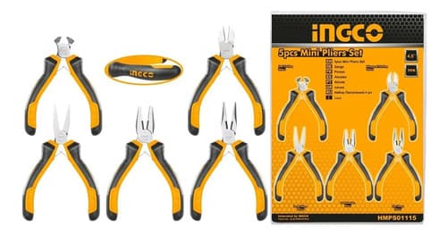 Set 5 Pinzas Mini Ingco Hmps01115