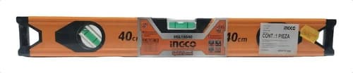 Nivel De Mano Aluminio 40cm 3 Burbujas Ingco Hsl18040