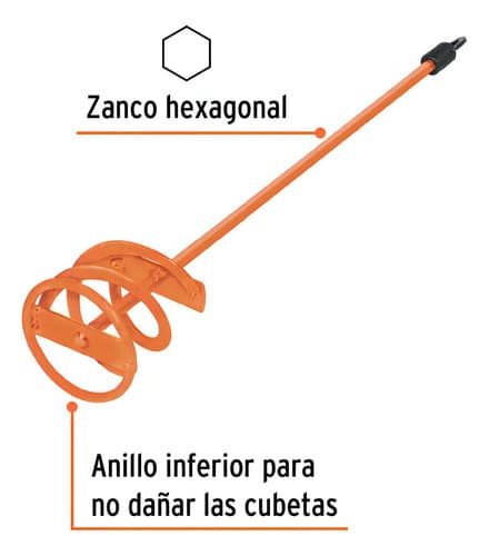 Revolvedor De Pintura, 80 Mm De Diámetro, Truper 11971
