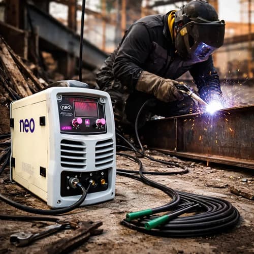 Soldadora Neo Industrial 4 En 1 200a Inverter Mig/tig Color Combinado