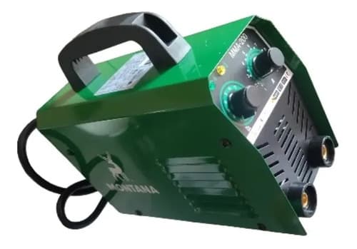 Soldadora Inverter Montana 200a, Con Sus Pinzas, Accesorios Verde