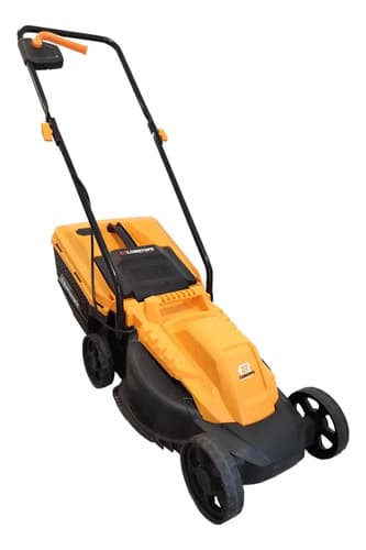 Cortadora De Pasto Eléctrica Lüsqtoff Lco-1032b Con Bolsa Recolectora De 1 Kw Y Color Naranja/negro