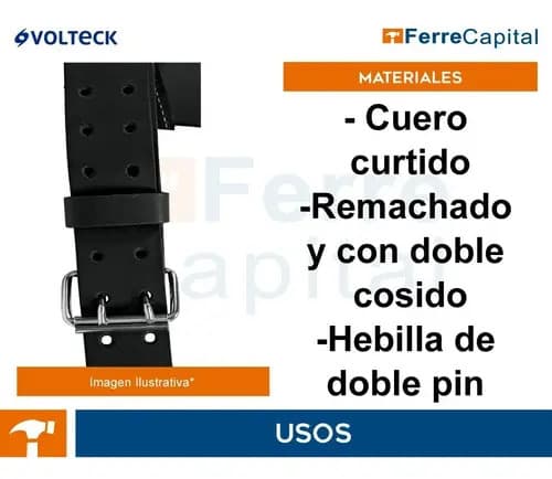 Cinturón De Carnaza Para Porta Herramientas, Truper 101789