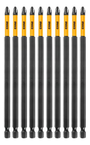 Set Puntas Ph2 150mm Largas Impacto Ingco Sdbim11ph263 Smf