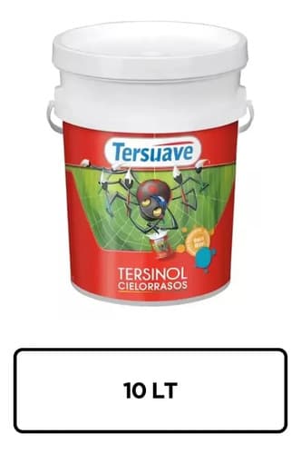 Latex Tersinol Cielorrasos Mate Tersuave 10l Color Blanco