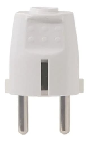 Ficha Schuko Blanca Conatel Vivion 16a Pack X3 Macho Schuko Con Tierra Lateral