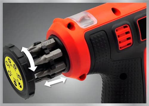 Atornillador A Bateria Dowen Pagio Reversible 3.6v Litio Naranja 50 Hz