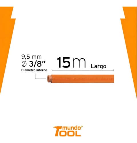 Manguera De Pvc Baja Presión 3/8' 15m Truper 10894