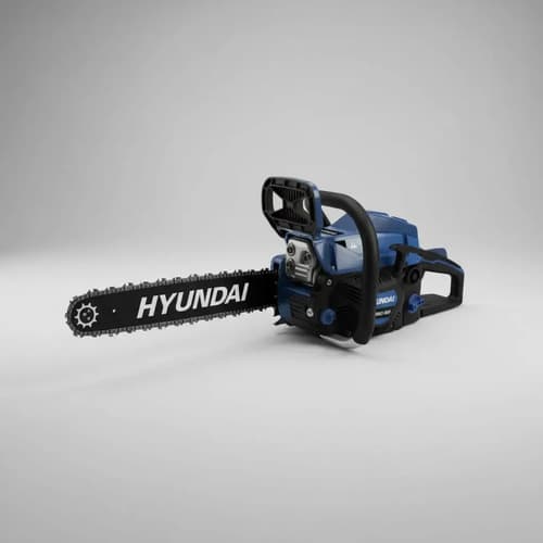 Motosierra A Nafta Hyundai 52 Cc Turbo 600 2.5 Hp 20 Pul Rex Color Azul Y Negro Azul/negro