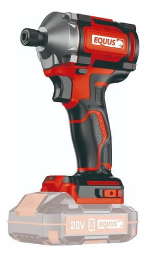 Atornillador De Impacto Inalámbrico Equus Solo Cuerpo Rojo