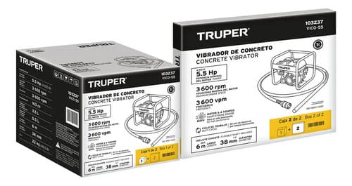 Vibrador Concreto Con Motor A Gasolina 55 Hp Truper 103237