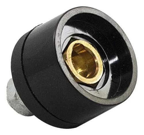 2 Cables De Soldadura Con Conector De Conexión Rápida Macho+panel Hembra De 9 Mm