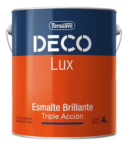 Esmalte Sintético Brillante Tersuave Decolux Marrón 1l Antioxidante