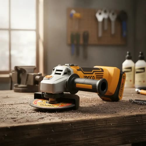Mini Amoladora Ingco 3 P20s Multifuncion Cagli76012 - Smf Color Naranja Claro Frecuencia 50/60