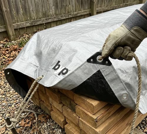 Lona Reforzada De Polietileno Gris Con Protección Uv 4x5m Impermeable