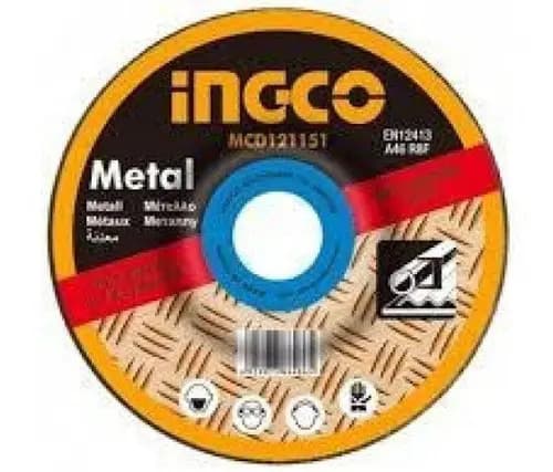 Disco Desbaste 4½ Abrasivo Ingco 6mm Metal Mgd601151 - Smf Color Negro